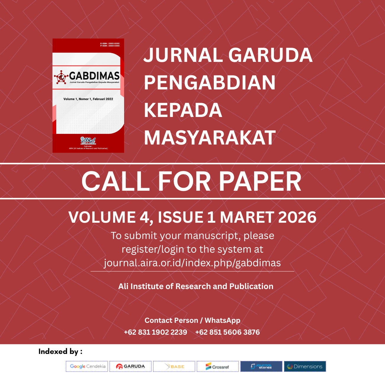 Jurnal Garuda Pengabdian Kepada Masyarakat